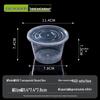 Handun 800ml Round Disposable Takeout Containers with Lids, 300 Sets