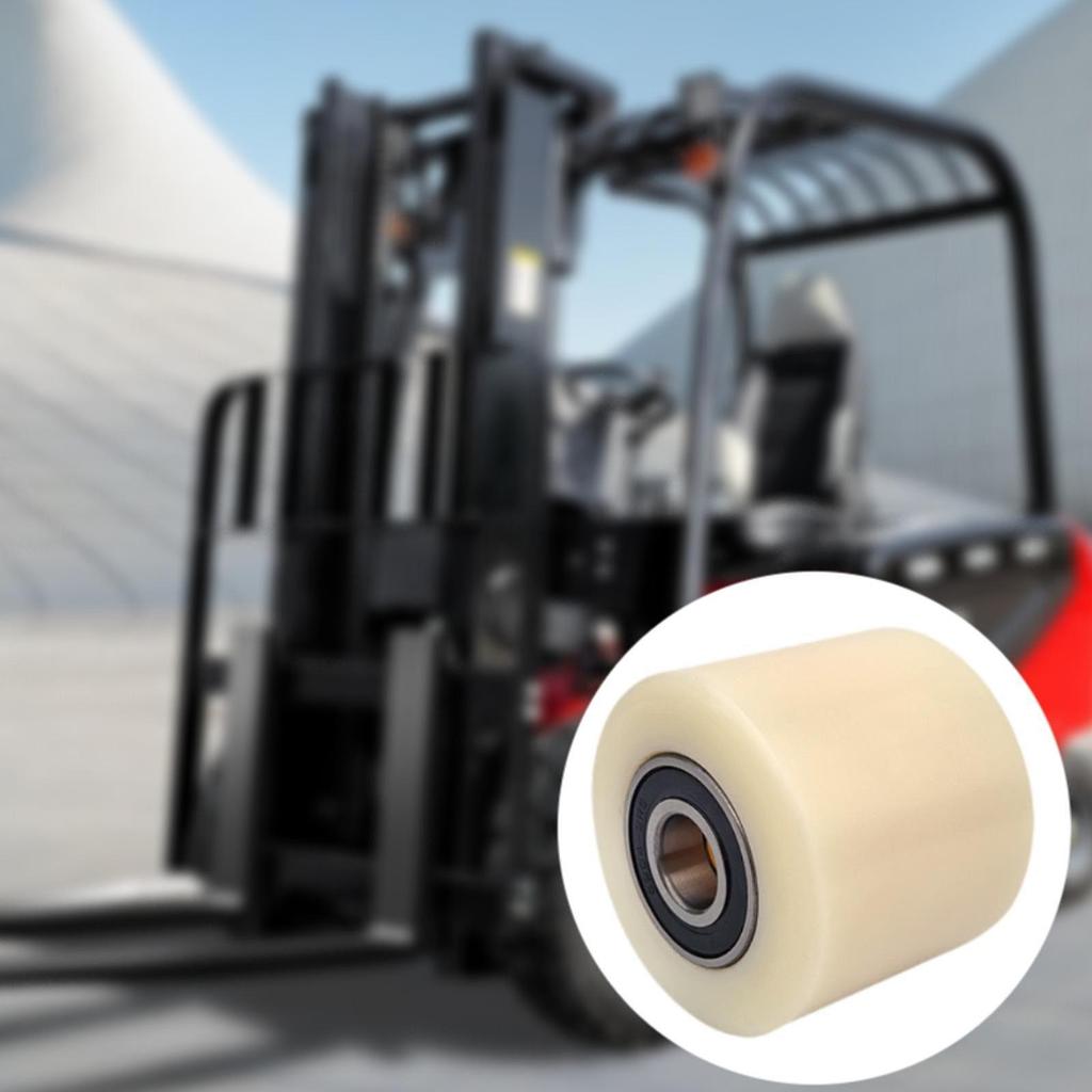 Nylon Drive Tire Wheel for Forklift Durable Assembly Electric Pallet Roller Part for Small and Manual Forklifts