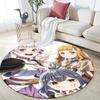 Noelle Silva pattern round rug,Carpet Rug for Living Room Bedroom Playroom ,Non-slip Floor Mat,Holiday Gifts and Birthday Gifts.