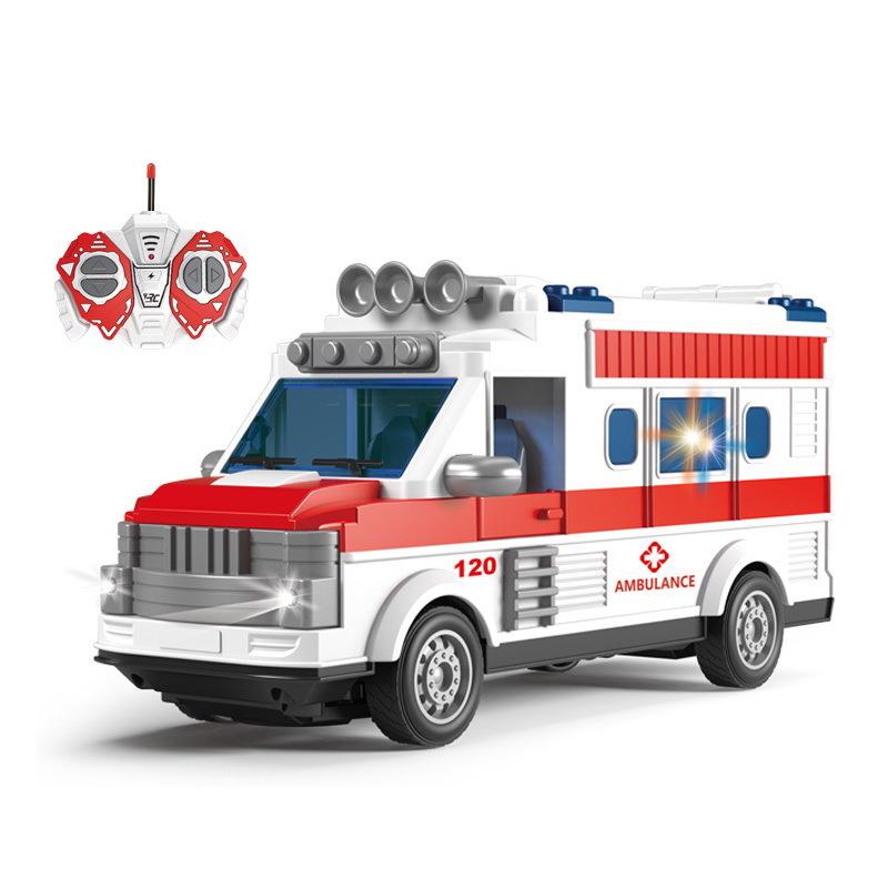 1:30 Kids Remote Control School Bus Ambulance Car Toys Children Wireless Electric Simulation Rc Cars Model With Lights Boys Gift