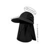 Large Brimmed Sun Hat Full Face Coverage Wide Brim Hat Casual Neck Flap Cap  Men Women