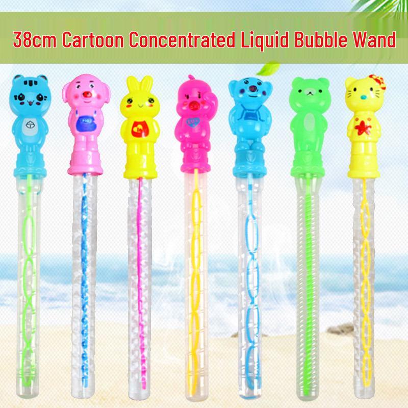 38CM Cartoon Bubble Wand Set with Large Bubble Solution - Educational Outdoor Toy for Children