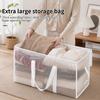 Moisture-Proof Strong Moving Packing Luggage Bags Extra Large Clear Home Closet Clothes Quilt Storage Organizer Foldable Handbag