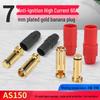 7mm Gold-Plated AS150 60A Spark-Proof RC ESC Connector Pair