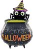 Foil Balloon Happy Halloween Cauldron Spider 51X79