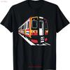 Underground Tube Trains Engine Train Conductor Driver T Shirt Vintage Washed Streetwear Versatile Comfortable Slightly Soft