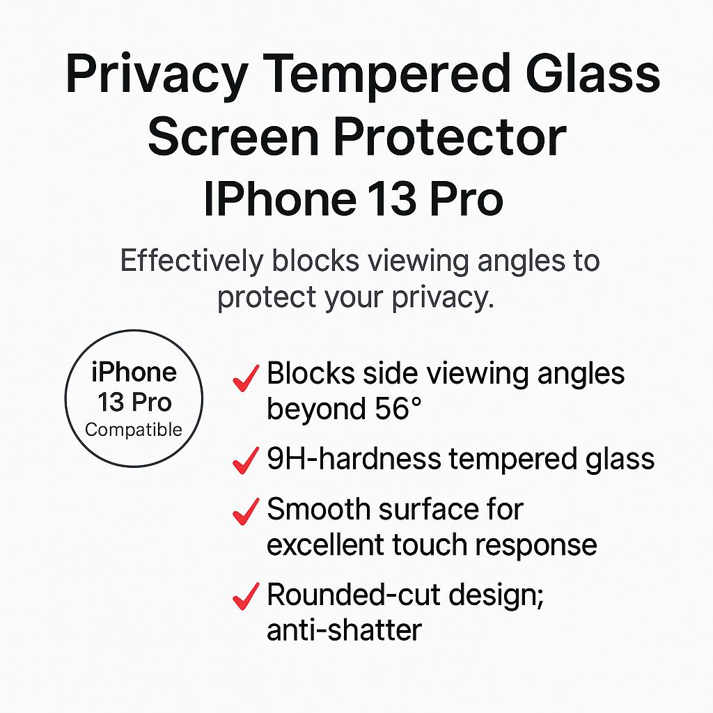 Made In Korea Daiso iPhone 13 Pro Privacy Screen Protecto