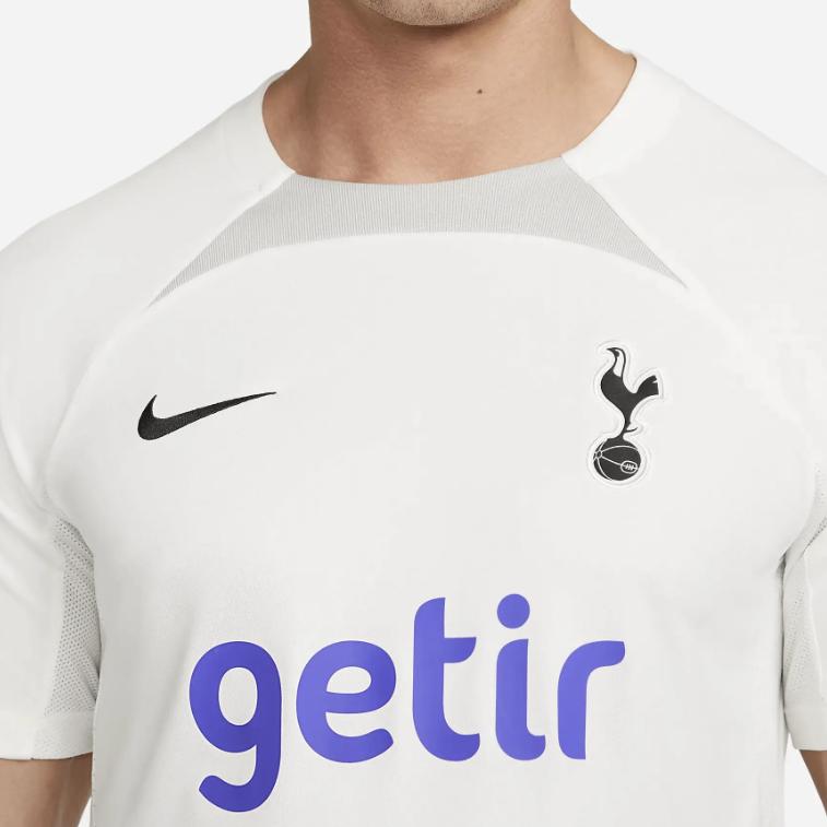 Nike Dri-Fit 2022-23 Tottenham Hotspur Dry Comfortable Slim Fit Short Sleeve Football Shirt Men Tops White DN2805-133