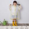 Boy's Thin Cloak White Transparent Children's Raincoat
