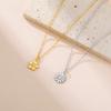 Daisy Sunflower Pendant Necklace Floral Jewelry Gift For Women And Girls