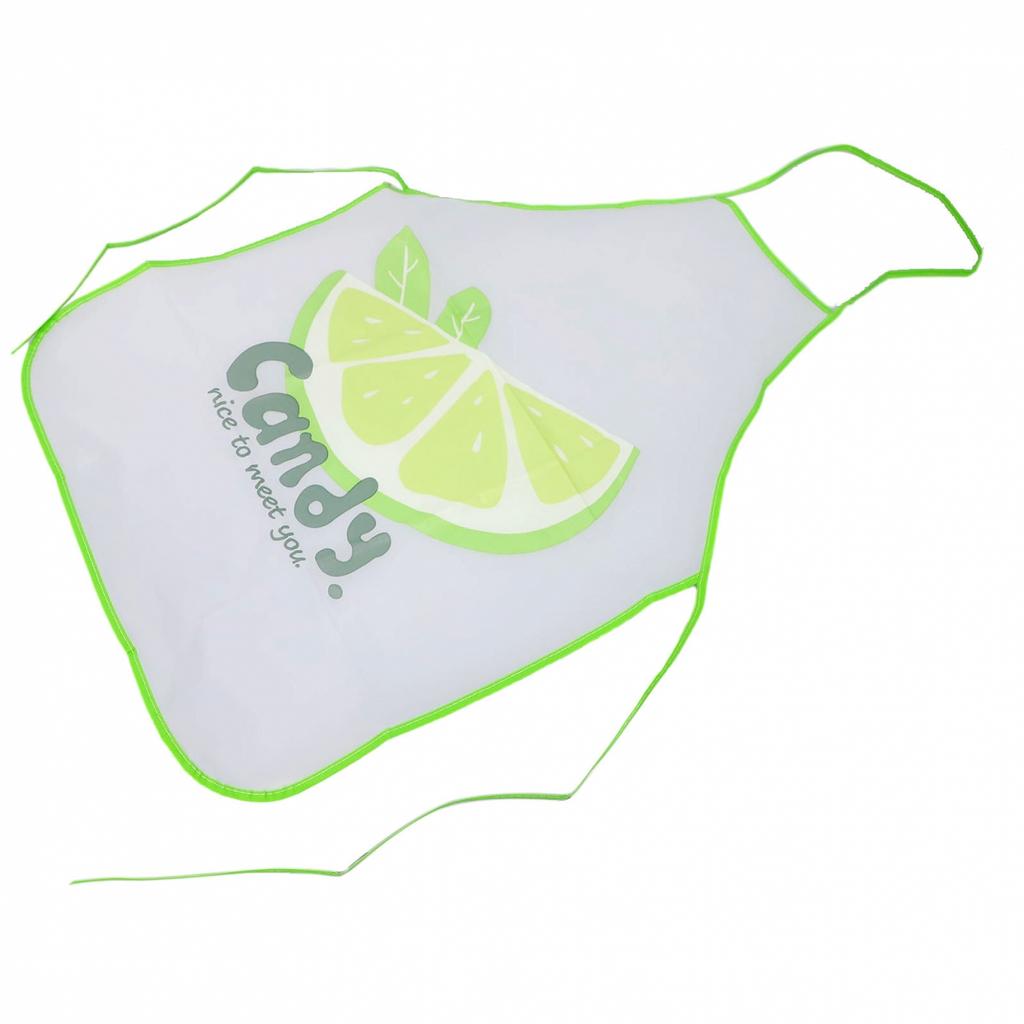 Waterproof Cooking Bib Antioil Apron Transparent For Adult Size Easy To Clean