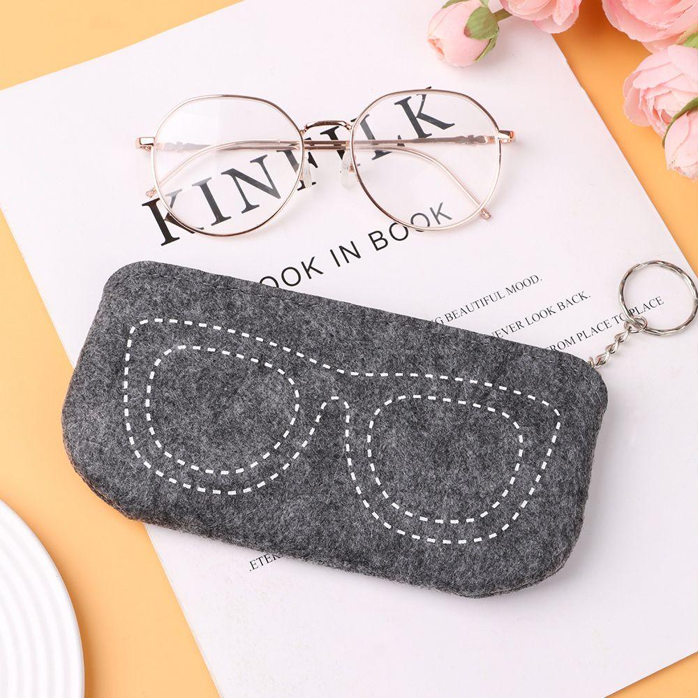 Protector Box Reading Glasses Eyewear Protector Case Sunglasses Pouch Felt Glasses Zipper Pocket