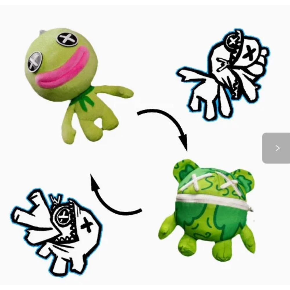 

NEW Reversible Monster Plush Doll Poppyes Playing 5 Cartoon Monster Plush Toy Soft Stuffed Toy Kids Gift Game Style Plush Toy OPP