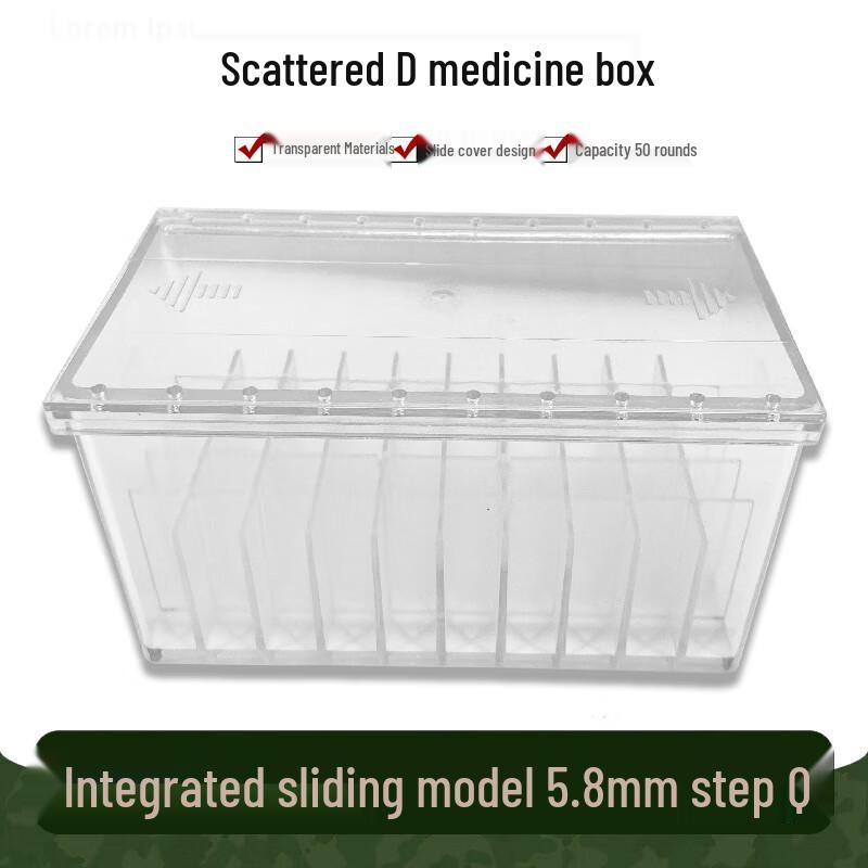 Transparent 5.8mm Ammunition Storage Box