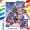 Stitch and Nick Wilde Christmas Oil Painting Digital Painting Art Kit Handmade Diy Gifts Home Decorations