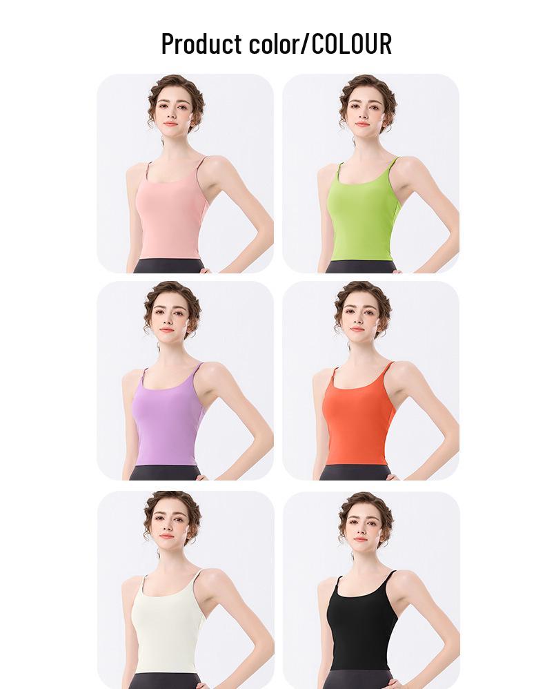 Anti-Bacterial Deep U Sports Bra Camisole with Beautiful Back Design
