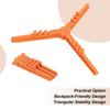 Camping Tank Bracket Triangle Folding Stove Standard Bottle Shelf Stand Fixing Holder Bracket Base Tripod Lightweight For