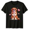Dogs Valentines Day Animals Unisexs TShirt Unisexs Tee Graphic Unisex Top