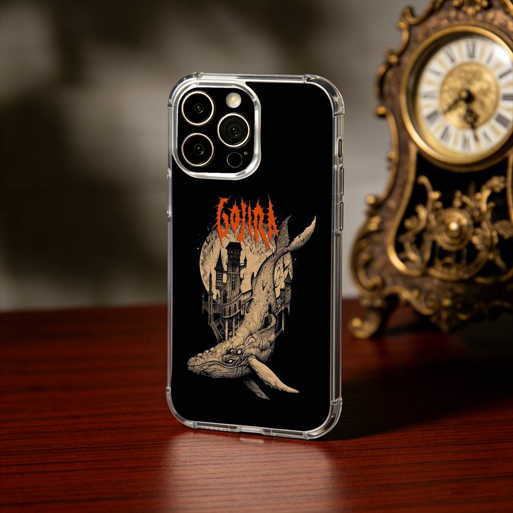 Band G-GojiraS Fortitude Phone Case For iPhone17,16,15,14,13Pro Max,us,Soft Silicone Transparent Cover