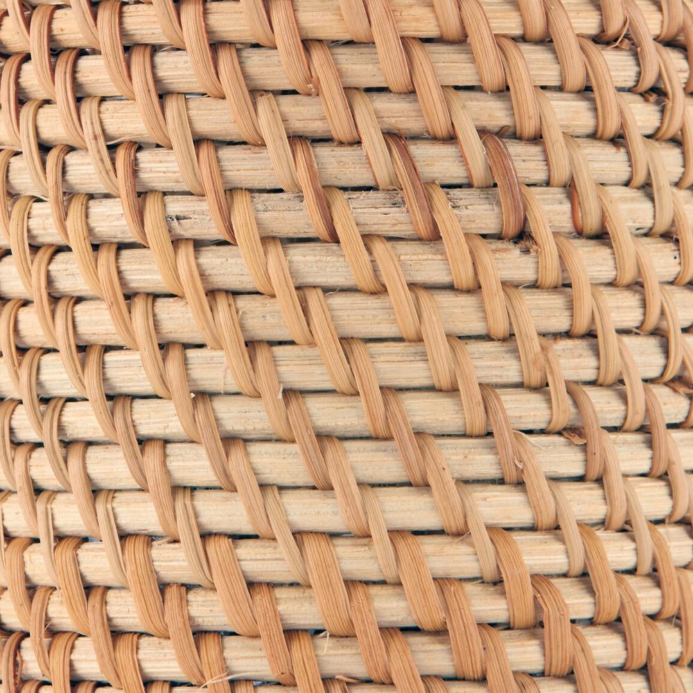 Natural Rattan Toothbrush Holder Eco-Friendly Bathroom Accessory Decorative Vanity Organizer Adult Toothbrush Storage Tropical