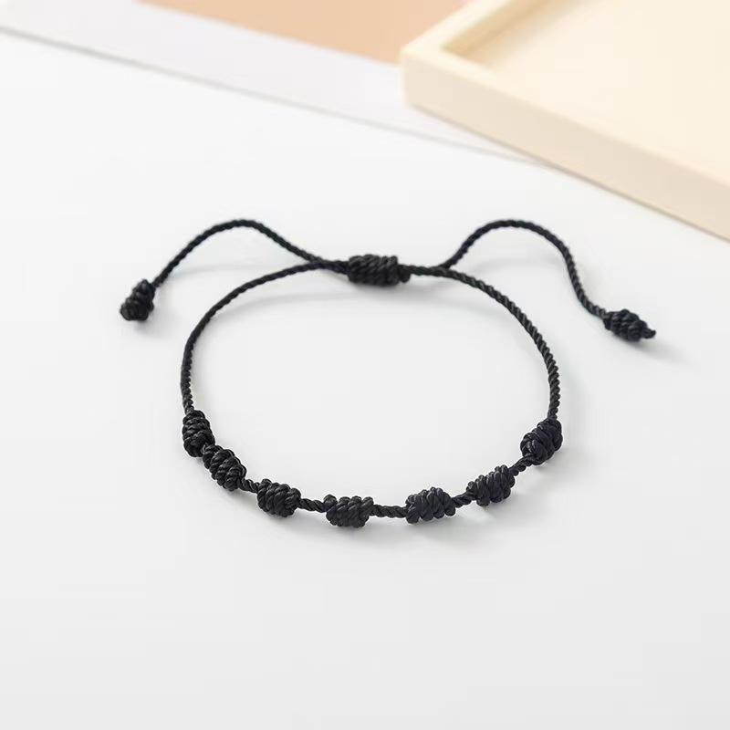 1pcs Chinese New Year Red Lucky Bracelet, Minimalist Handmade Braided Friendship Bracelets For Men And Women