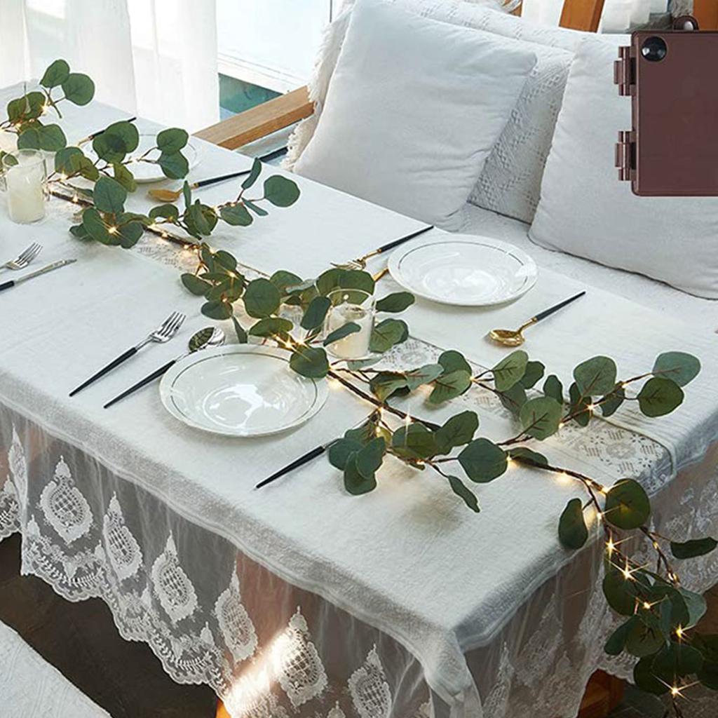 Twinkling Tree Olive Vine 6ft Fairy Light Olive Vine Garland Lighted Artificial Vine Garland for Wedding Party Decor