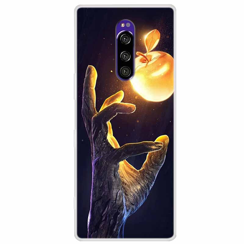 For Sony Xperia 1 Case Luxury Animals Transparent Cover for Sony Xperia1 XZ4 SO-03L SOV40 J8110 J9150 J8170 Phone Shells Covers