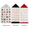 Weihnachts-Adventskalender aus Stoff mit Taschen 24 Tage Countdown-Kalender Wiederverwendbare Haushalts-Festdekorationen für Heimdeko