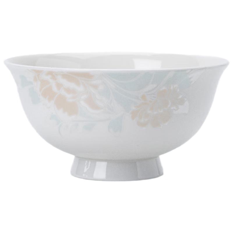 

Haoya Jingdezhen Nordic Ceramic Rice Bowl Set 4.5-inch High-Foot Bowl (10-Pack)