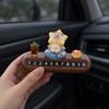 New Cute Cat Temporary Parking Sign Figurine - Car Creative License Plate Replacement - Soothing Series - Car Interior Decoration Item