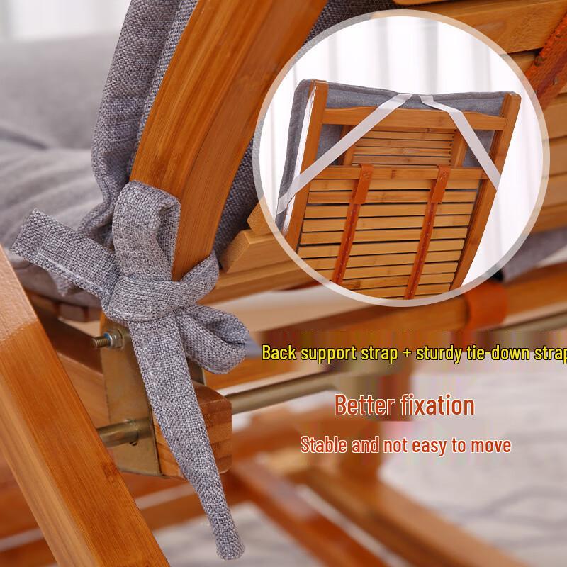 All-Season Thickened Cotton Linen Lounge Chair Cushion