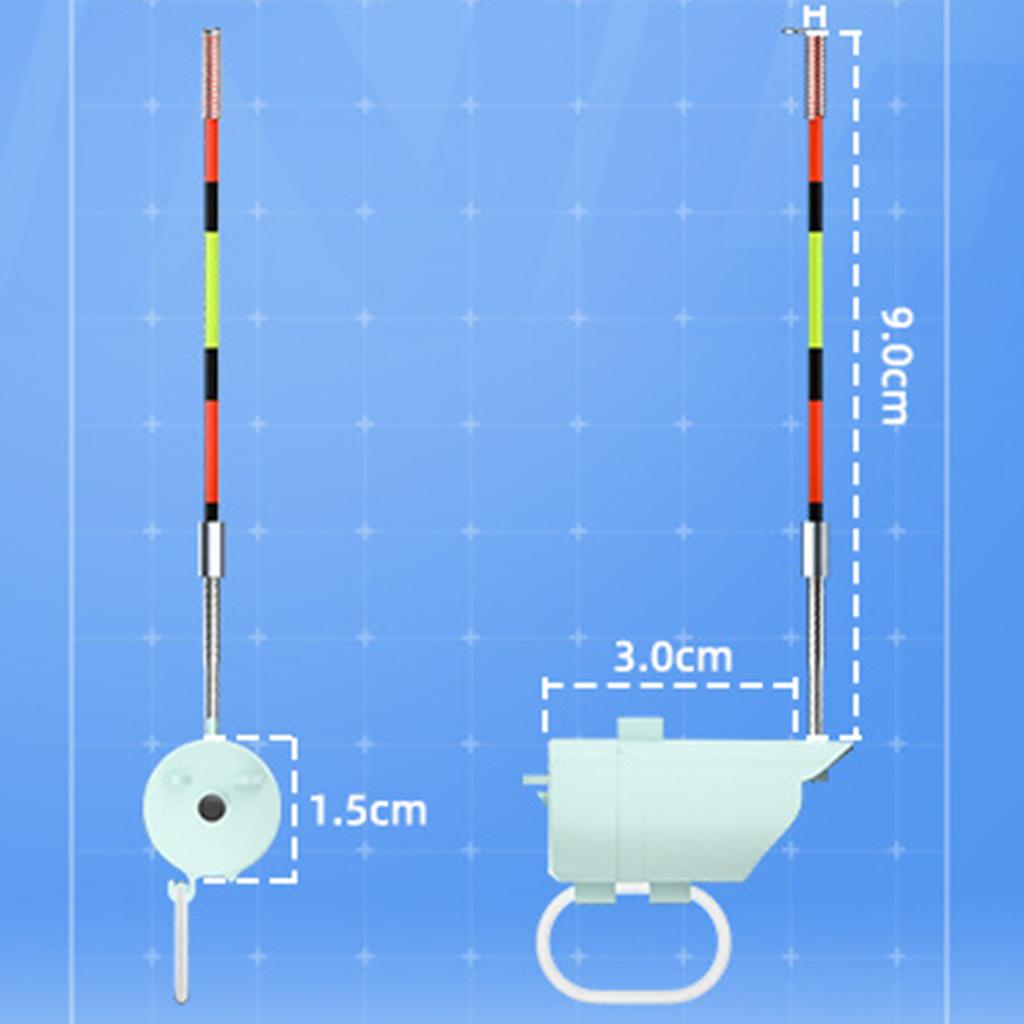 Fishing Bite Alarm with LED Lights & Sound Night Fishing Rod Bite Indicator All-Weather Anglers Waterproof Sea & Lake Gear
