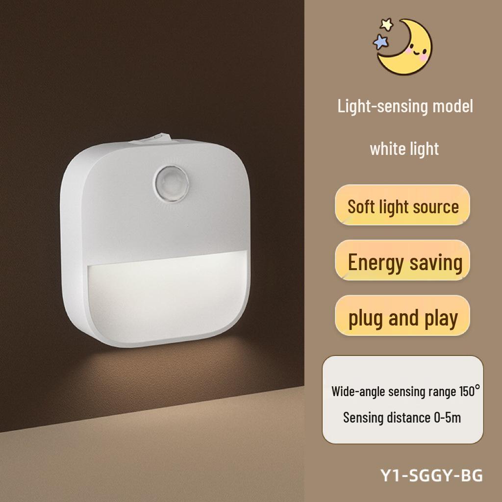 LED Smart Sensor Bedside Lamp: Creative Gift Night Light for Hallway and Corridor