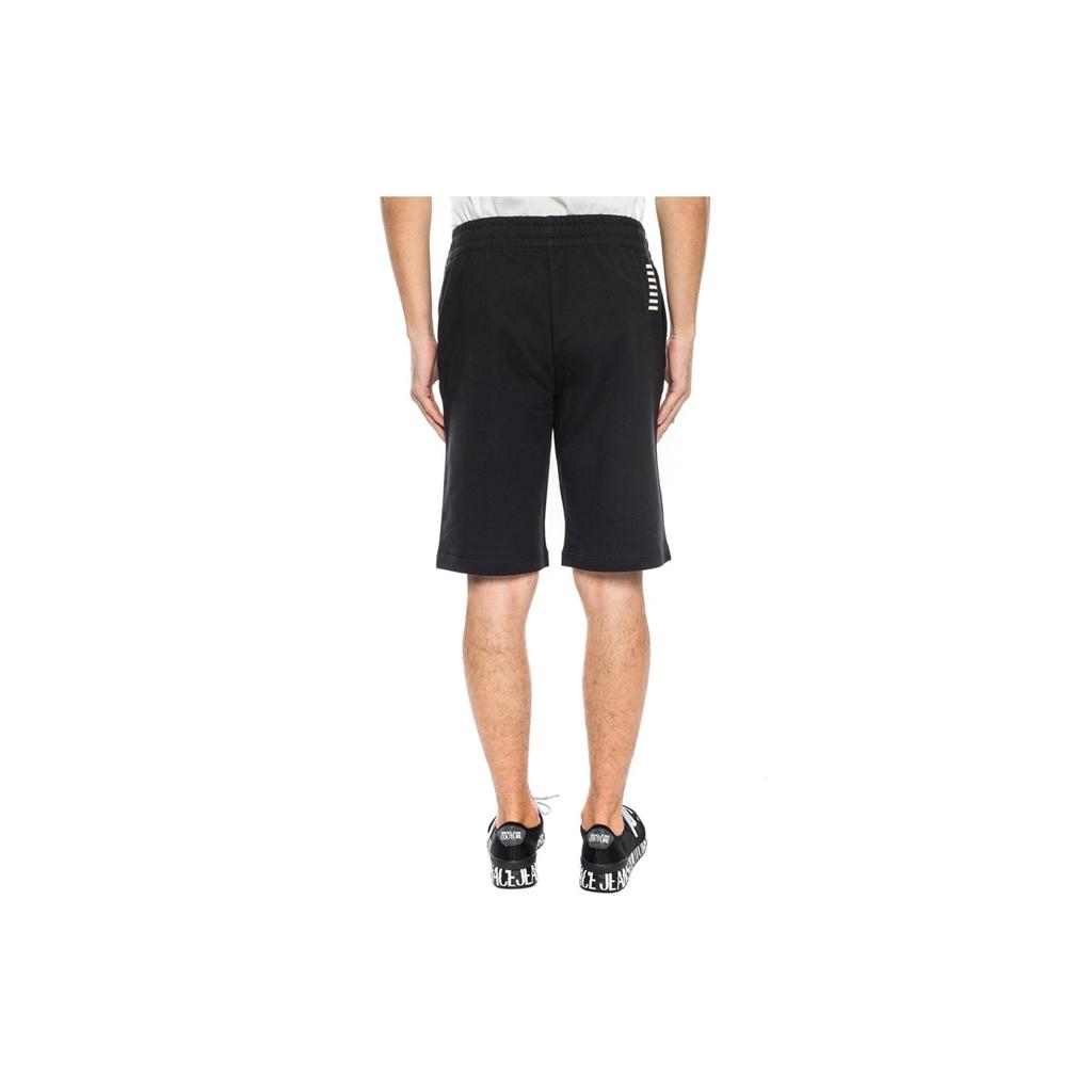 Emporio Armani Solid Color Mid Waist Loose Fit Straight Casual Shorts Men shorts Black 8NPS02PJ05Z1200