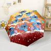 Christmas Stitch Tree Compact Travel Automatic Umbrella Compact 8-Rib Design Sturdy Construction All-Season Use Compact Folding Umbrella