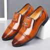 Italian Leather Shoes for Men Luxury Business Oxford Breathable Patent Formal Plus Size Man Office Wedding Flats Male Black Mens