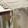1pc Tassel Lace Tablecloth Suitable for Home Table Decoration, Dining Tablecloth, Coffee Tablecloth, Fabric, Rectangular