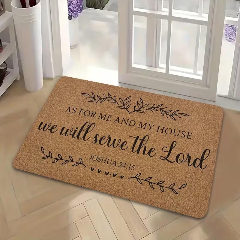 

Christian Faith Welcome Mat Suitable for Entrance Hall Suitable for Front Porch Church Entrance Indoor and Outdoor Use Rugs 50X80cm