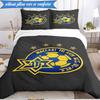 3PCS Maccabi Football Club Printed Soft Bedding Set,Including 1pc Duvet Cover And 2pcs Pillowcases Perfect for Bedroom, Dormitory, Fan gift