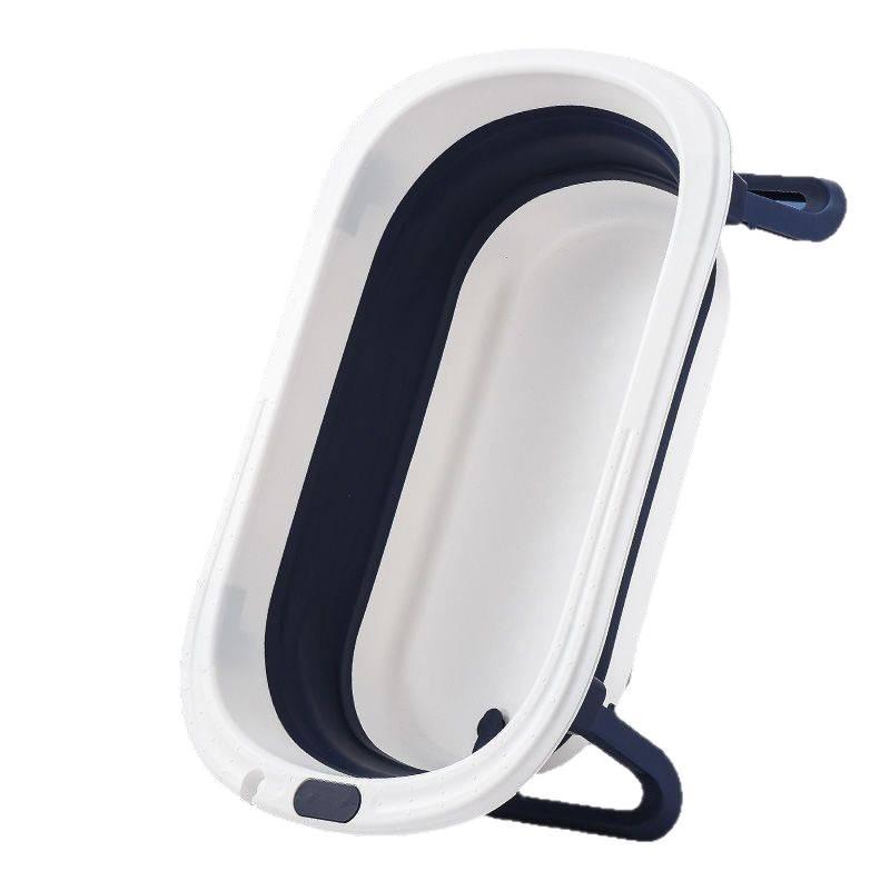 Foldable Baby Reclining Bath Tub, Large Infant Bathtub for Home Use