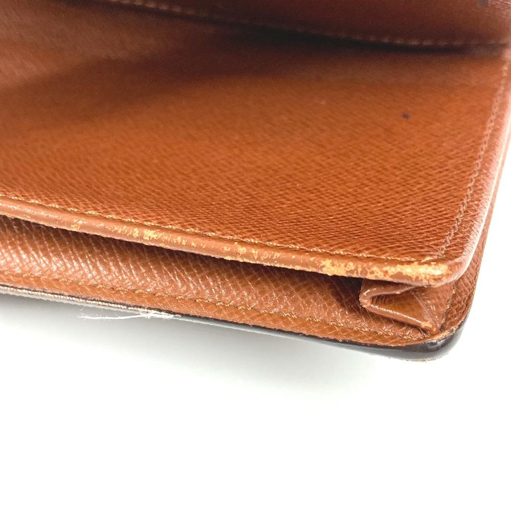 Louis Vuitton M60825 Monogram Porto Cartes Cr_dit Bi-fold Long Wallet Brown