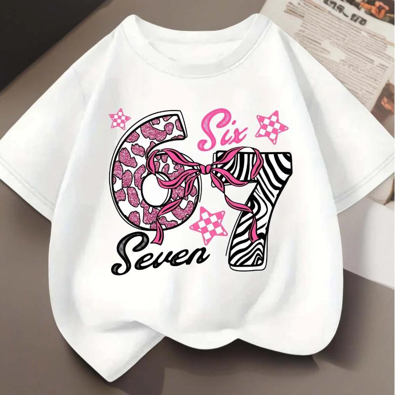 Boys' And Girls' Short-Sleeve T-ShirtsDesigned for Casual And Sporty Styles with a Unique Print Design
