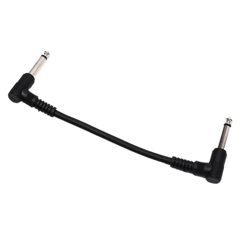 Universal Guitar Effect Pedal Instrument Patch Cable Right Angle Plug 15/20 Cm