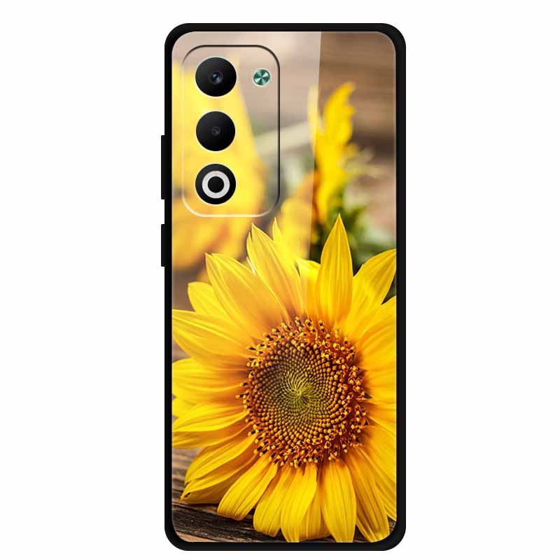 Glass Back Cover For OPPO A5i Pro 5G Case A5iPro Coque Hard Tempered Glass Case For OPPO A5m A5 5G 4G Phone Case A 5 Soft Bumper