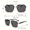 Classic Half-Frame Fashion Glasses for Men & Women - Vintage Style Slimming Effect for Driving & Outdoor Adventures Gradient