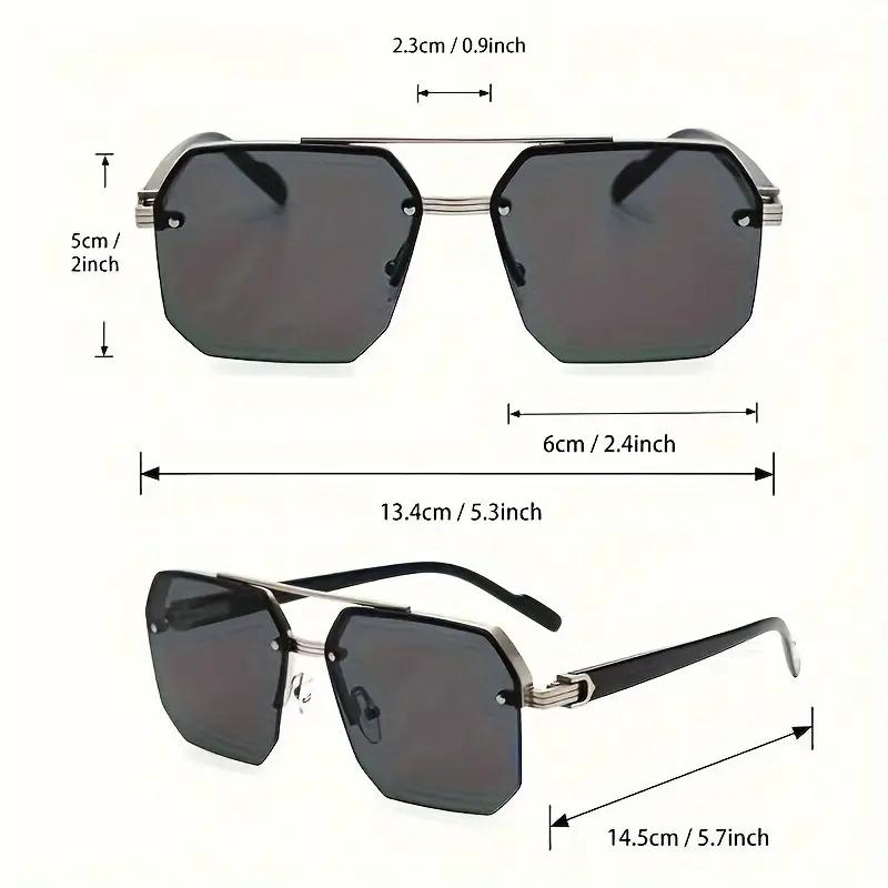 Classic Half-Frame Fashion Glasses for Men & Women - Vintage Style Slimming Effect for Driving & Outdoor Adventures Gradient