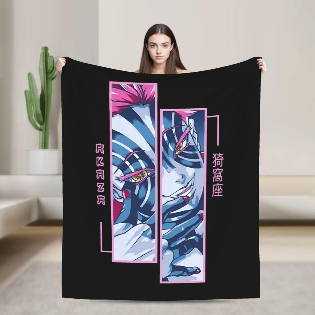 Shinobu Kochou Demon Slayer Blankets Fleece Kimetsu No Yaiba Japanese Devil's Blade Warm Throw Blankets for Sofa Bedding Throws