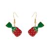 Autumn Fruit Gold-Plated Earrings - Trendy European American Style