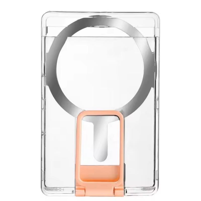 

Магнитный держатель для мобильного телефона, сумка для карт, съемная магнитная подставка для телефона, подходит для Apple Magsafe, кронштейн для iPhone 15 Pro розовый