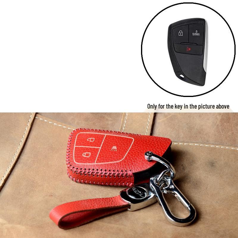 Premium Genuine Cowhide Key Case for Buick Envision: Secure Buckle Set